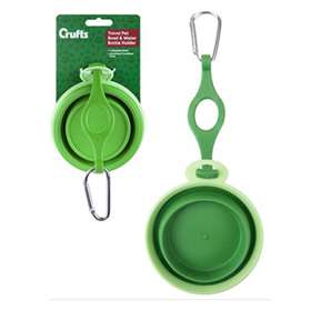 Crufts Travel Pet Bowl & Water Bottle Holder