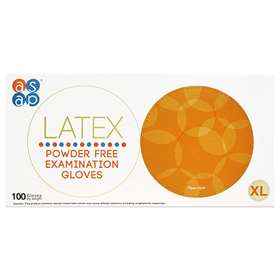 ASAP Latex Powder Free Examination Gloves Extra Large 100