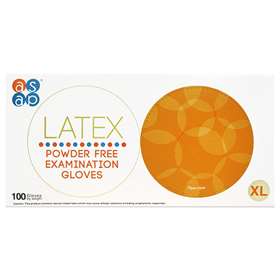 Latex Powder Free Examination Gloves Extra Large 100 ( ASAP )