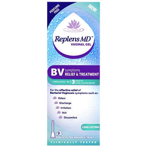 Replens MD Vaginal Gel BV Relief and Treatment 3 x 7.8g Applicators
