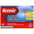 Rennie 3-in-1 Relief Tablets 24