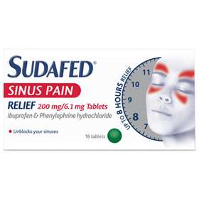 Sudafed Sinus Pain Relief Tablets 16