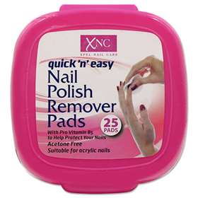 XNC Quick 'n' Easy Nail Polish Remover Pads 25