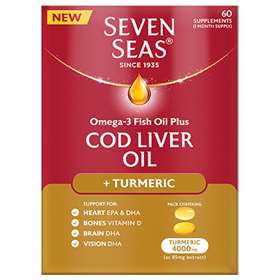 Seven Seas Cod Liver Oil plus Turmeric 60 Pack
