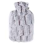 Hugo Frosch Hot Water Bottle Faux Fur Brown/Silver