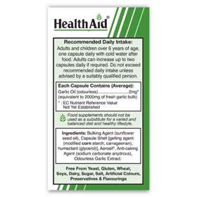 HealthAid Garlic Oil 2mg 60 Capsules
