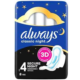 Always Classic Night Sanitary Towels 8