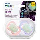 Avent Ultra Air Soothers 0-6m - Night