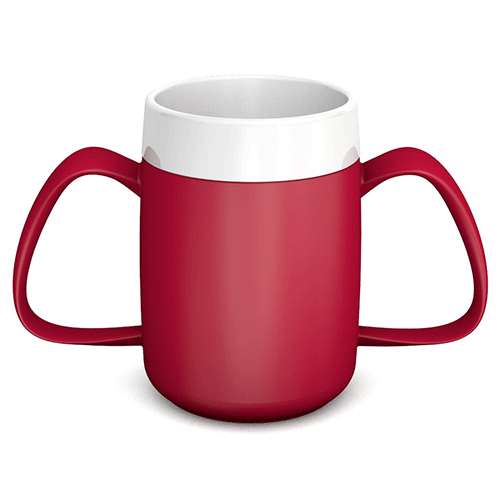 Ornamin Two-Handled Thermal Mug - Red PC723-R