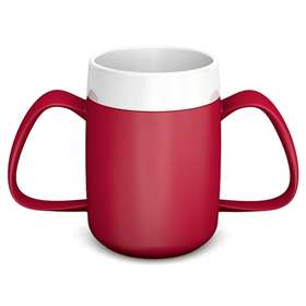 Ornamin Two-Handled Thermal Mug - Red
