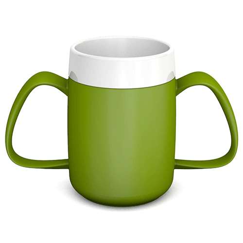 Ornamin Two-Handled Thermal Mug - Green PC723-G