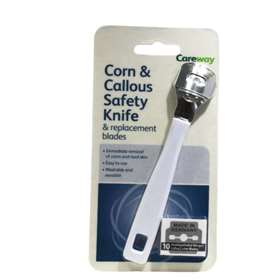 Careway Corn and Callus Safety Knife with Replacement Blades