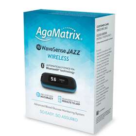 AgaMatrix WaveSense Jazz Wireless Blood Glucose Meter Kit