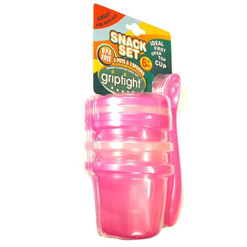 Griptight Snack Set Pink