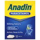 Anadin Paracetamol Tablets 12
