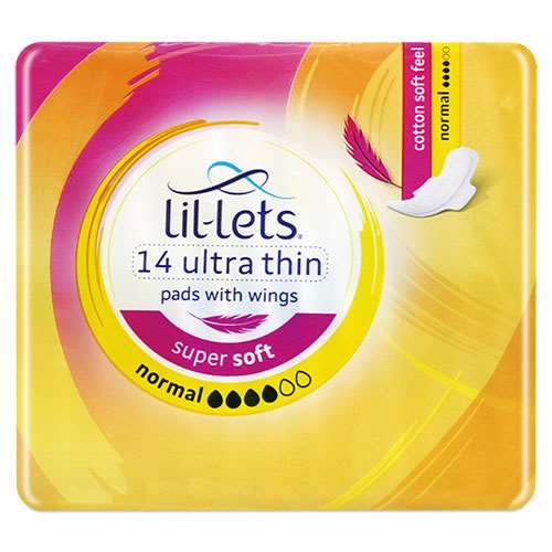 Lil-Lets Ultra Thin Towels Normal 14 with wings
