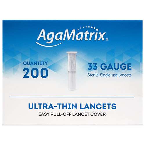 AgaMatrix Ultra-Thin Lancets 33G (200)