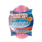 Griptight Travel Bowl Set Pink