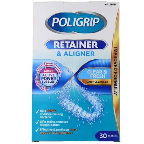 Poligrip Retainer & Aligner Daily Cleanser 30 Tablets