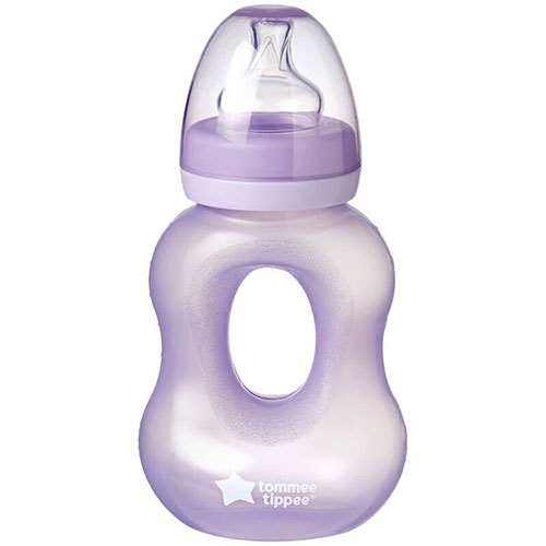 Tommee Tippee Essentials Easy-Grip Bottle Purple