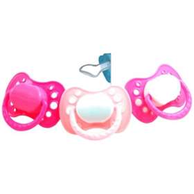 Griptight 3 Orthodontic Soothers Pink 0 Months