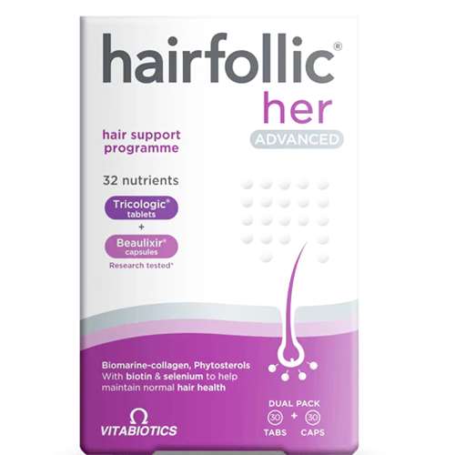 Vitabiotics Hairfollic Her Advanced 30 Tablets 30 Capsules