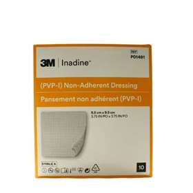 Inadine PVP-I Non Adherent Dressing 9.5x9.5cm