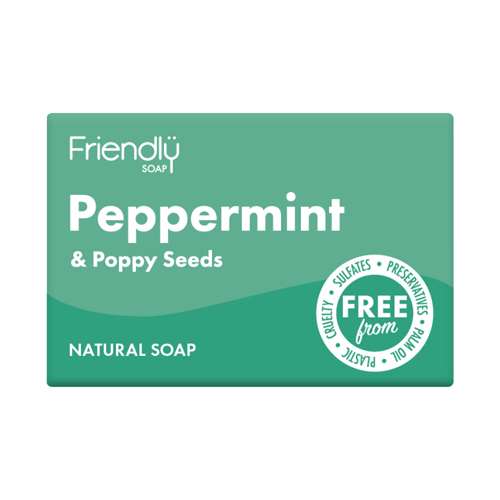 Friendly Soap Natural Soap Peppermint & Poppy Seeds