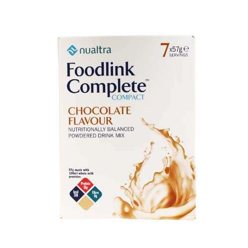 Nualtra Foodlink Complete Compact Chocolate Drink Mix 7x57g