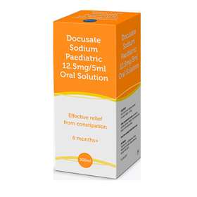 Docusate Sodium Paediatric 12.5mg/5ml Oral Solution 300ml