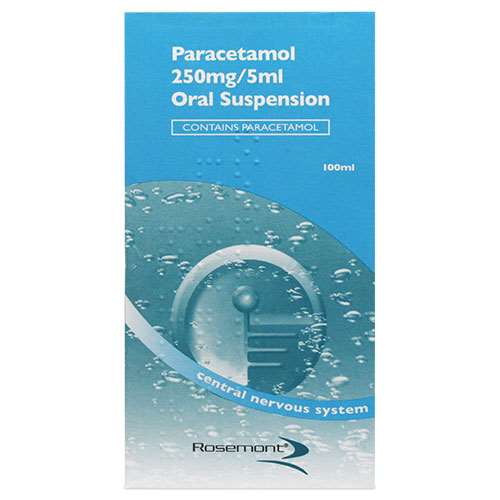 Paracetamol 250mg - 5ml Oral Suspension 100ml