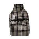 Beige Checked Hot Water Bottle