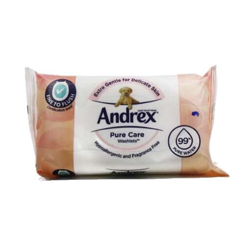 Andrex Pure Care Washlets x 36