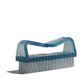 Finger Grip Nail Brush Blue