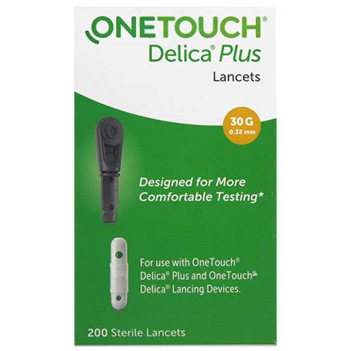 Onetouch Delica Plus 30g/0.32mm Lancets 200