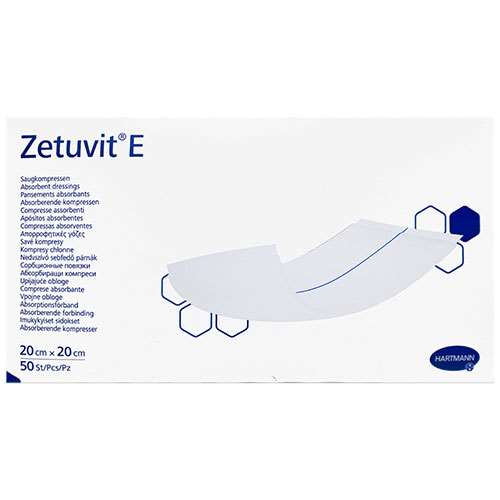 Zetuvit E Non-Sterile Absorbent Dressing Pads 20cmx20cm (50) 413864