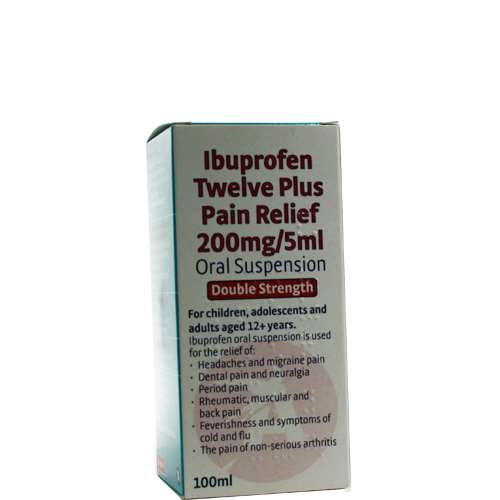Aspire Ibuprofen Twelve Plus Pain Relief 200mg/5ml 100ml