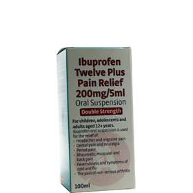 Ibuprofen Twelve Plus Pain Relief 200mg/5ml 100ml