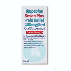 Ibuprofen Double Strength Suspension Seven Plus 200ml/5ml 100ml