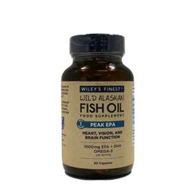 Wiley's Finest Peak EPA  Wild Alaskan Fish Oil Capsules 60