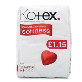 Kotex Maxi Normal Pads 16