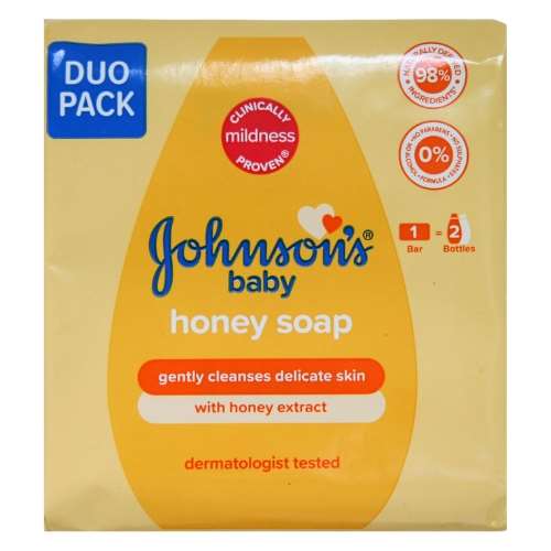 Click to view product details and reviews for Johnsons Baby Honey Soap Duo Pack 2x90g.
