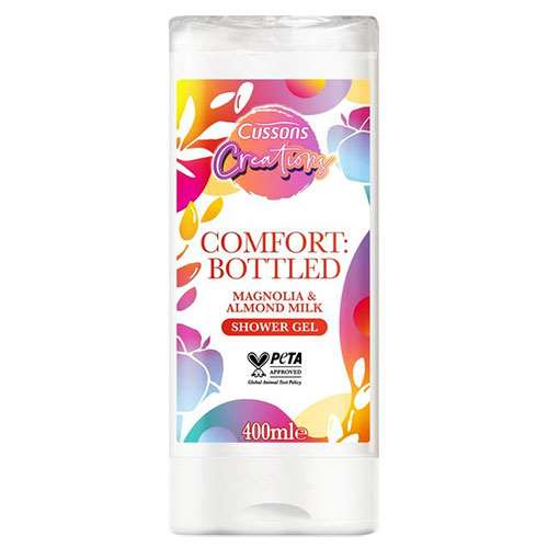 Cussons Creations Comfort: Bottled Magnolia and Almond Milk Shower Gel 400ml