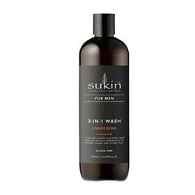 Sukin For Men 3 In 1 Energising Wash 500ml