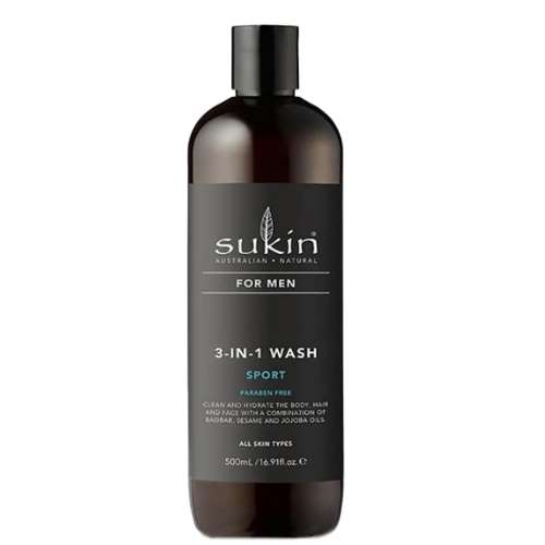 Sukin For Men 3 In 1 Wash Sport 500ml