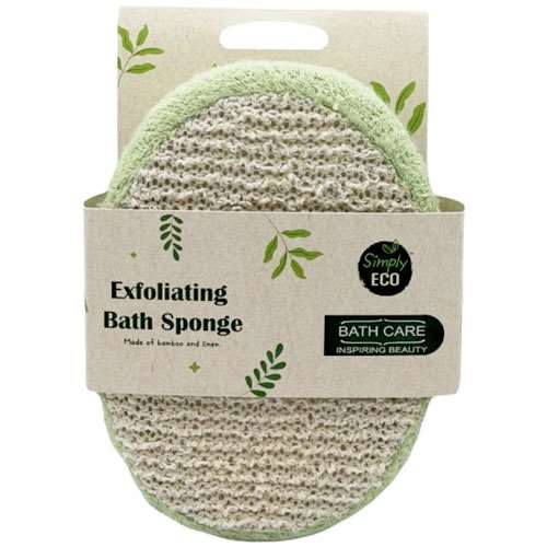 Creative Max Simply Eco Linen and Bamboo Bath Sponge