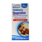 Ibuprofen 100mg/5ml Oral Suspension Orange Flavour 3 Months +