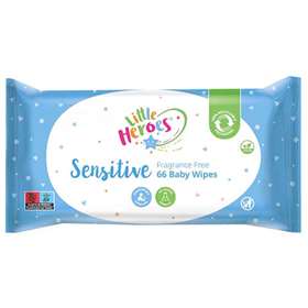 Little Heroes Sensitive Fragrance Free Baby Wipes 66