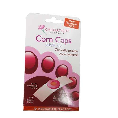 Click to view product details and reviews for Carnation Corn Caps Medicated Plasters 10.