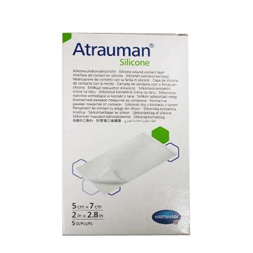 Atrauman Silicone 5 cm x 7 cm 5 Dressings REF 499567